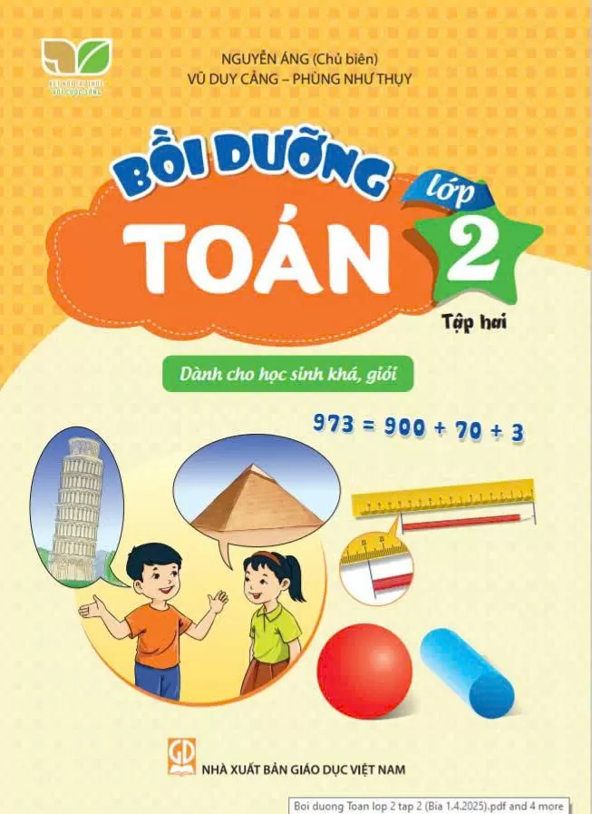 BỒI DƯỠNG TOÁN LỚP 2 - TẬP 2 (Dành cho học sinh khá, giỏi) - Bộ sách Kết nối tri thức